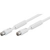 Cavo-di-collegamento-antenna-Wentronic-Goobay-schermato-al-100--ferrite-bianco-10-m---Spina-IEC-coassiale-<->-Presa-