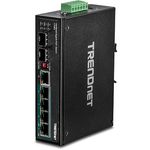 Trendnet TI-PG62 switch di rete Non gestito Gigabit Ethernet (10/100/1000) Supporto Power over Ethernet (PoE) Nero