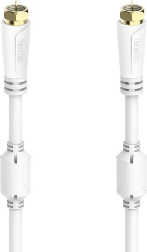 Hama Anschluss-/Verbindungskabel, a) von 1x F-Stecker, b) auf 1x F-Stecker, 10 Meter