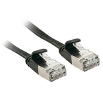 Lindy 47480 cavo di rete Nero 03 m Cat6a U/FTP STP (Networking Cable Black 0.3 M - Cat6A U/Ftp Stp - Warranty 120M)