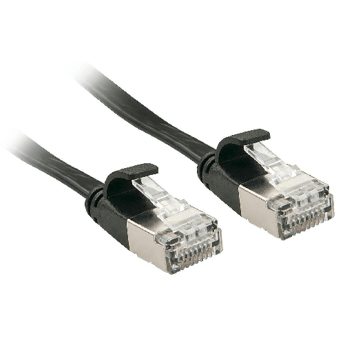 Lindy-47480-cavo-di-rete-Nero-03-m-Cat6a-U-FTP-STP--Networking-Cable-Black-0.3-M---Cat6A-U-Ftp-Stp---Warranty-120M-