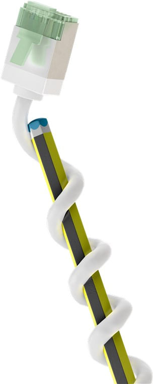 Wentronic Goobay Cavo patch ultra flessibile CAT 8.1 slim U/FTP bianco - connettori extra corti 999% (74360)