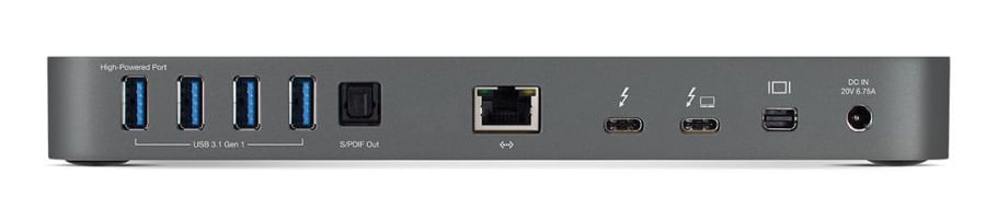 OWC OWCTB3DK12PSG replicatore di porte e docking station per laptop Cablato Thunderbolt 3 Nero