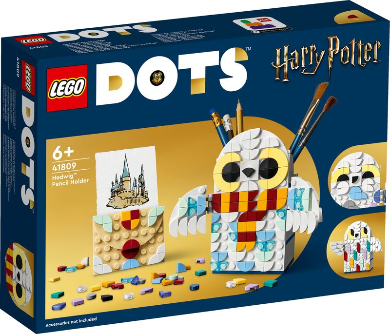 LEGO-DOTS-41809-Portamatite-di-Edvige-Accessori-da-Scrivania-di-Harry-Potter-con-Portapenne-e-Portablocco-Giochi-per-Bambini