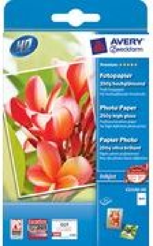 Avery Zweckform Premium - Fotopapier, glänzend - 100 x 150 mm - 250 g/m2 - 50 Blatt (C2550-50)