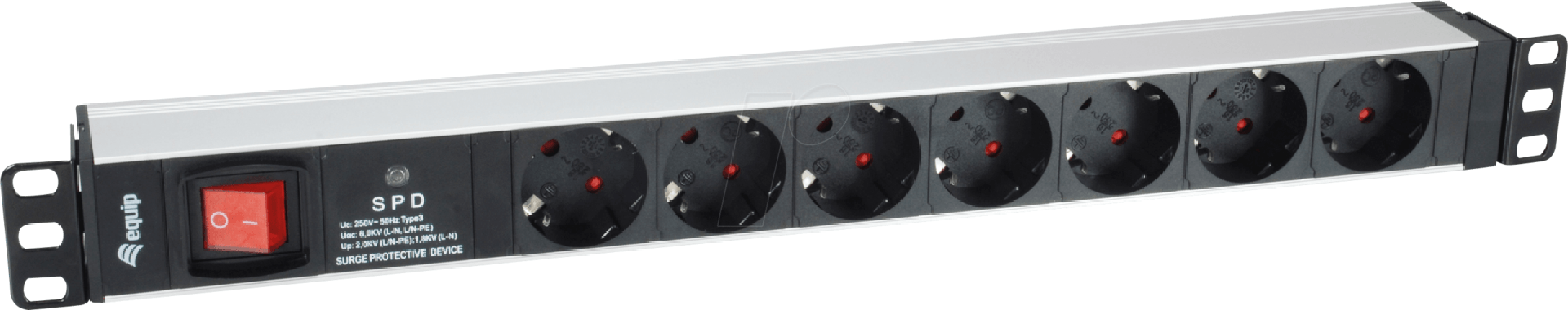 Equip Pro - Stromverteilungseinheit (Rack - einbaufähig) - Wechselstrom 220-240 V - 3,5 kW