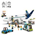 LEGO-City-60367-Aereo-Passeggeri-Modellino-di-Aeroplano-Giocattolo-da-Costruire-con-9-Minifigure-e-Veicoli-dell-Aeroporto