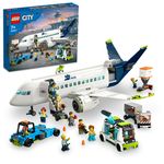 LEGO-City-60367-Aereo-Passeggeri-Modellino-di-Aeroplano-Giocattolo-da-Costruire-con-9-Minifigure-e-Veicoli-dell-Aeroporto