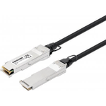 Intellinet - Cavo di connessione diretta 40GBase - da QSFP (M) a QSFP (M) - 20 m - biassiale