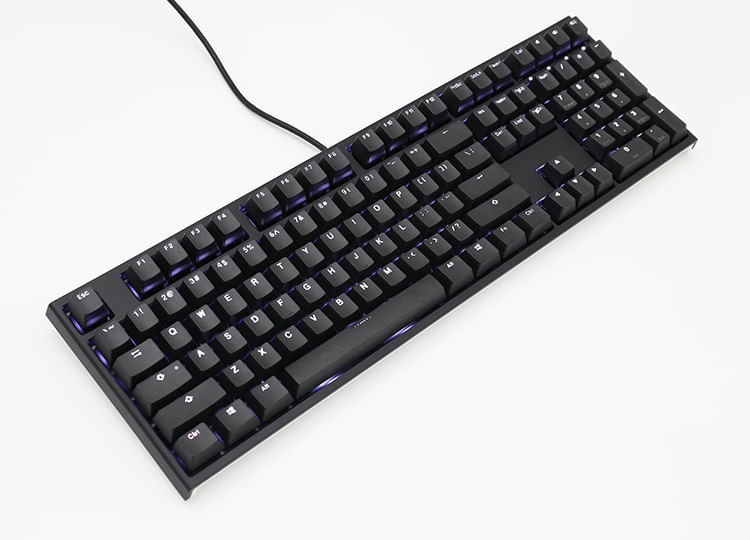 Tastiera-da-gioco-PBT-retroilluminata-Ducky-One-2-MX-Rosso-LED-bianco---nero--DKON1808S-RDEPDAZW1-