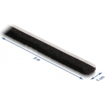 Delock Strisce a spazzola autoadesive 10 mm - lunghezza 5 m nere
